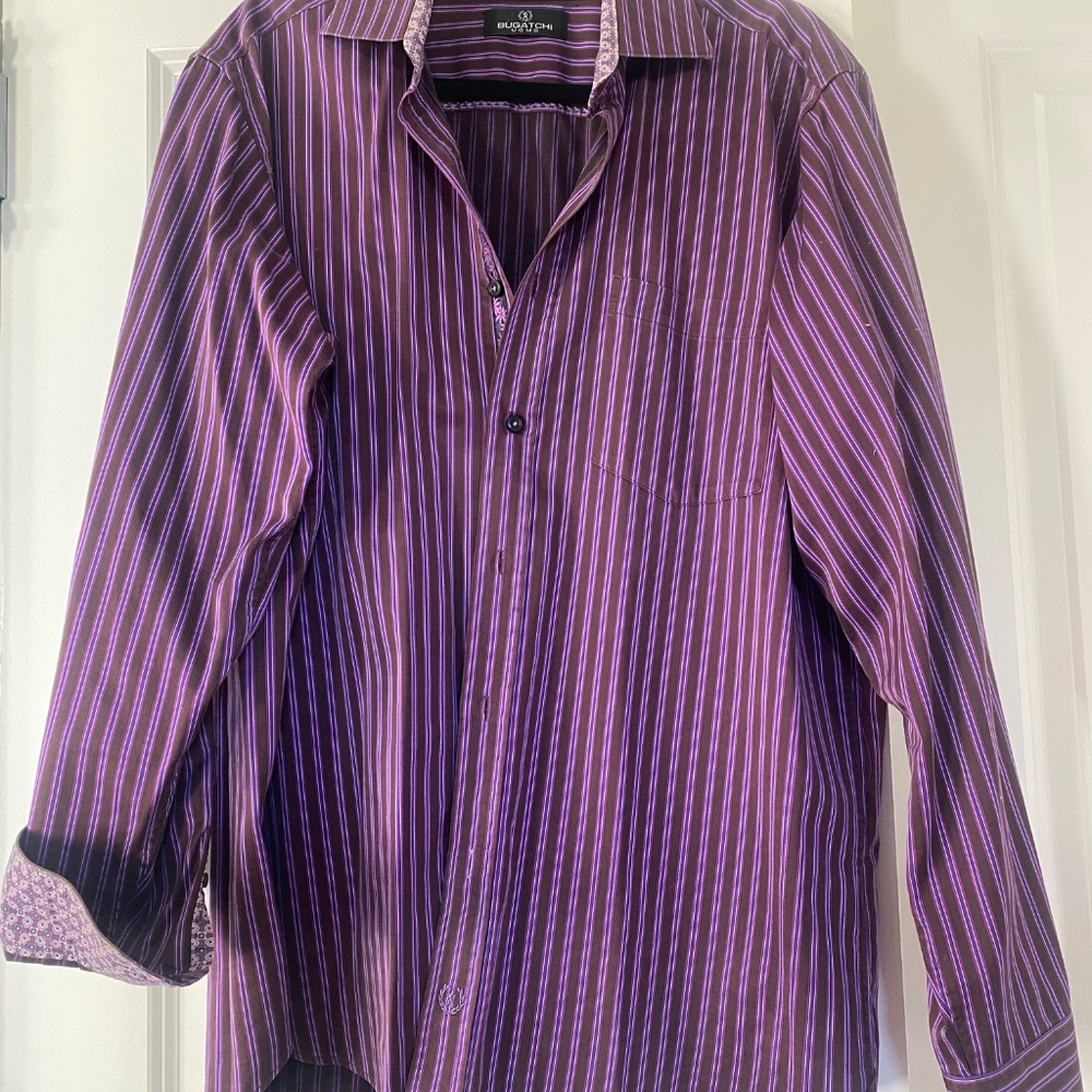 BUGATCHI MEN'S SHIRT - Picture 2 of 8